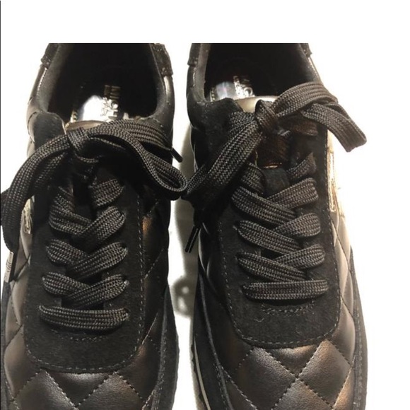 - Michael kor black quilted lace up man made…price is FIRM - Picture 2 of 8